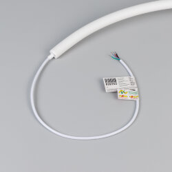 Светодиодная лента герметичная MOONLIGHT-ТОР-G280-D18mm 24V RGB 360deg (13 W/m, IP65, 3838, 5m, wire х1) (Arlight, Вывод прямой, 3 года) 038762