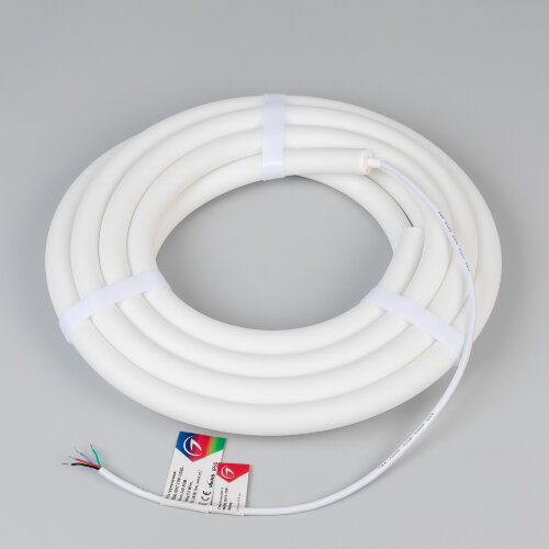 Светодиодная лента герметичная MOONLIGHT-ТОР-G280-D18mm 24V RGB 360deg (13 W/m, IP65, 3838, 5m, wire х1) (Arlight, Вывод прямой, 3 года) 038762 - фото 3