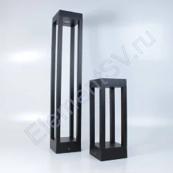 Уличный светильник столбик JH-BD-B18 DHL37 (220V, 7W, черный корпус, 300mm, IP65, warm white)