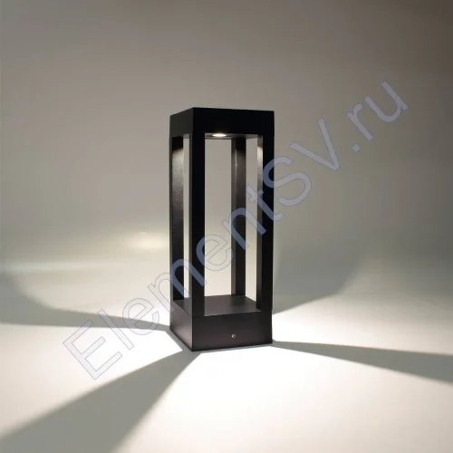 Уличный светильник столбик JH-BD-B18 DHL37 (220V, 7W, черный корпус, 300mm, IP65, warm white) - фото 2.