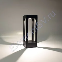 Уличный светильник столбик JH-BD-B18 DHL37 (220V, 7W, черный корпус, 300mm, IP65, warm white)