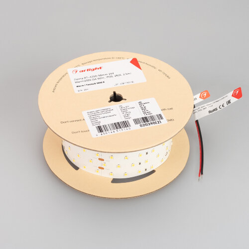 Светодиодная лента RT-А350-58mm 24V Warm3000 (36 W/m, IP20, 2835, 2.5m) (Arlight, Открытый) 020390(2) - фото 3