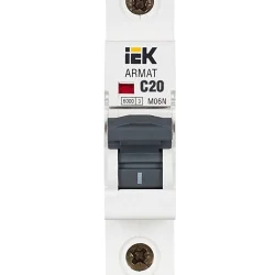 Выключатель автоматический модульный 1п C 20А M06N ARMAT IEK AR-M06N-1-C020