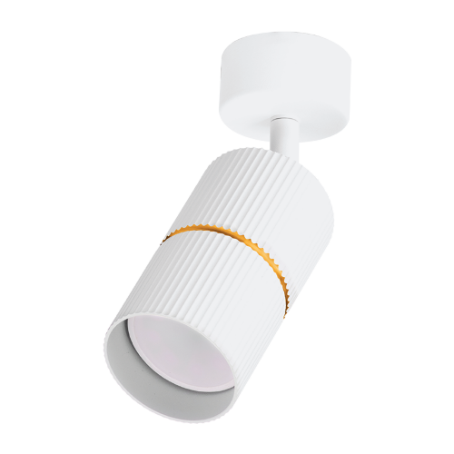 Светильник WOLTA WSL-GU10/18WG-2 под лампу GU10 Белый / золотой NIMB - фото 1.