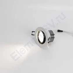 Светодиодный светильник S1001-5W-R85W BW6 (220V, 5W, day white, круглый D90mm)