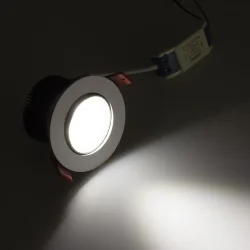 Светодиодный светильник S1001-5W-R85W BW6 (220V, 5W, day white, круглый D90mm)