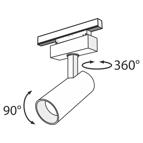 Трековый светильник Фокус / Focus Led S35 3000K 18Вт 24° (Черный) TR019-2-15W3K-B - фото 5