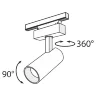 Трековый светильник Фокус / Focus Led S35 3000K 18Вт 24° (Черный) TR019-2-15W3K-B - фото 5