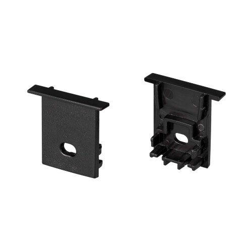 Заглушка SL-COMFORT-1722-F BLACK c отверстием (Arlight, Пластик) - фото 1