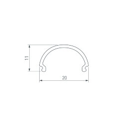 Экран SL-LINE-2011-2000 Round OPAL (Arlight, Пластик)