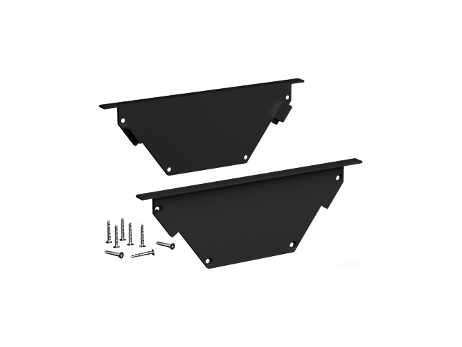 Заглушки для профиля LINE 10040 IN ral9005 - фото 1