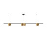 DK4063-BK+SG Подвесной светильник ORBIT, IP20, 7xGU10 LED до 15 Вт, черный + сатинированное золото, алюминий. Фото 3