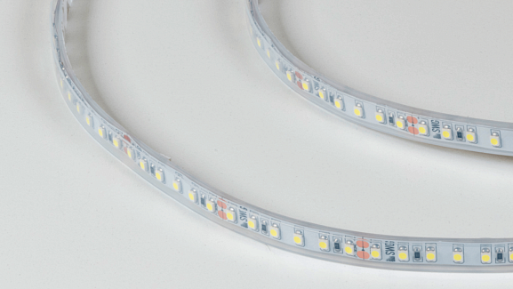 Светодиодная лента 3528, 120 LED/м, 9,6 Вт/м, 24В , IP66, Цвет: Холодный белый, SWG3120-24-9.6-W-66-M. Фото 2