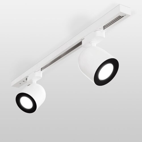 Трековый светильник для однофазного шинопровода Ogma GU10 белый - Фото 2