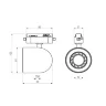Трековый светильник для однофазного шинопровода Ogma GU10 белый MRL 1005 - фото 5