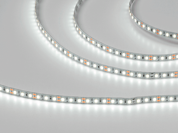 Светодиодная лента  2835, 120 LED/м, 12 Вт/м, 12В , IP20, 3M, Цвет: Холодный белый, SWG2120-12-12-W-M - фото