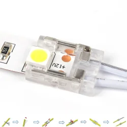 Коннектор соединительный с проводом 150mm PC 10мм C55 (0-36V, 5A, IP20)