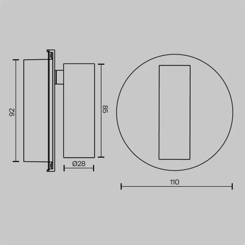 Настенный светильник Ego 2700-4000K 9Вт 30° (Белый) - фото 6