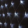 Новогодняя гирлянда сеть белый 1,5*1,5м IP20 - Фото 3