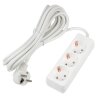 S-GCU3-5 WHITE Удлинитель серии Ultra, шнур 5м., 3 гнезда, 16A, с-з, Белый, TM Uniel - фото 1