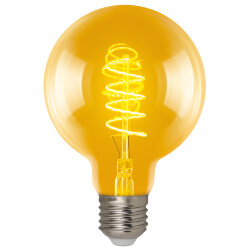 LED-G95-4W-GOLDEN-E27-CW GLV21GO Лампа светодиодная Vintage, Форма шар, золотистая колба, Cпиральная нить