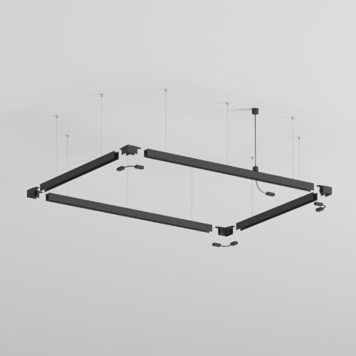 TR2127-BK Механический подвес для трека SMART BASE, IP20, 5м, черный, алюминий. Фото 6