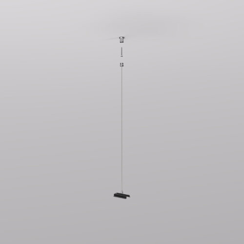 TR2127-BK Механический подвес для трека SMART BASE, IP20, 5м, черный, алюминий. Фото 4