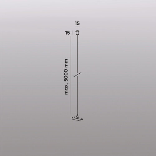 TR2127-BK Механический подвес для трека SMART BASE, IP20, 5м, черный, алюминий. Фото 5