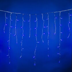 ULD-B2007-100-TTK BLUE IP44 Бахрома светодиодная с эффектом мерцания, 2м, Соединяемая, 100 светодиодов, Синий свет, Провод прозрачный