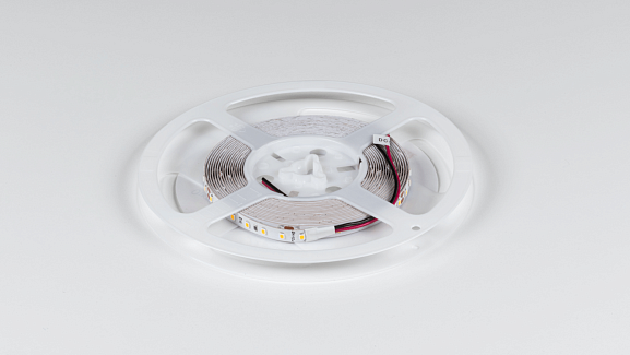 Светодиодная лента LUX, 2835, 98 LED/м, 10 Вт/м, 24В, IP33, Теплый белый (3000K), DSG298-24-WW3-33. Фото 3