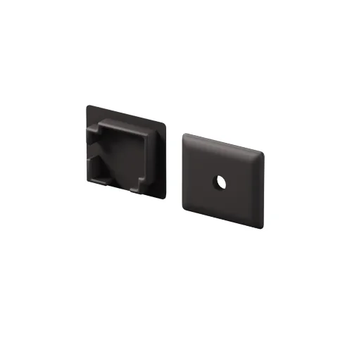 Комплект заглушек (для профиля 16x16) 2 шт., ALM-1616S-B-EC 642030 (Черный) 642030 - фото