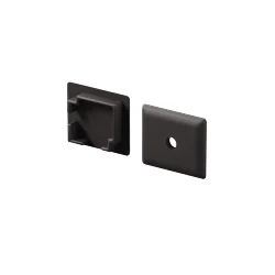Комплект заглушек (для профиля 16x16) 2 шт., ALM-1616S-B-EC 642030 (Черный) 642030