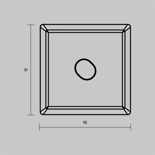 Комплект заглушек (для профиля 16x16) 2 шт., ALM-1616S-B-EC 642030 (Черный) 642030 - фото 6