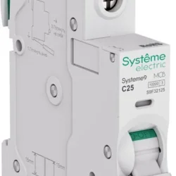 Выключатель автоматический 1п C 25А 10кА Systeme9 230В SE S9F32125
