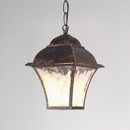 Уличный подвесной светильник Apus H черное золото IP33 - фото 1