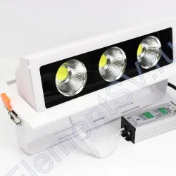 Светодиодный светильник встраиваемый JH-DDD-20W3 VG5 (60W, 220V, white)