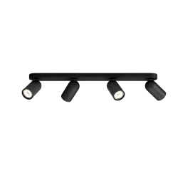 Светильник накладной СПОТ 4xGU10 230V | PONGEE bar/tube black | - PHILIPS