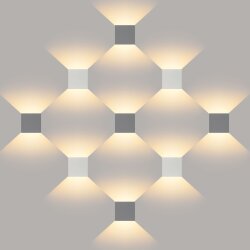 Пылевлагозащи<wbr>щенный светодиодный светильник с регулируемым углом рассеивания Winner серый IP54 1548 Techno LED серый