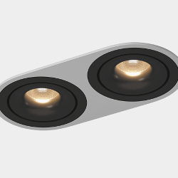 'Рамка двойная для серии COMBO 1 круглая, белая, COMBO-1R2-WH 004149