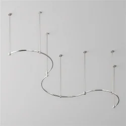 Шинопровод полукруг 650 мм Flarity платина (Платина)