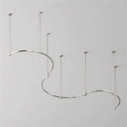 Шинопровод полукруг 650 мм Flarity платина (Платина) - фото 2