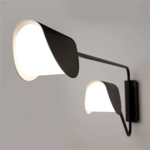 Настенный светильник (бра) Mollis G9х2 28Вт (Черный) - фото 4