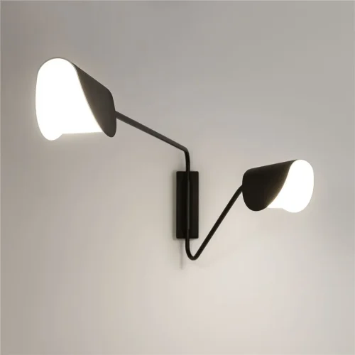 Настенный светильник (бра) Mollis G9х2 28Вт (Черный) - фото 9