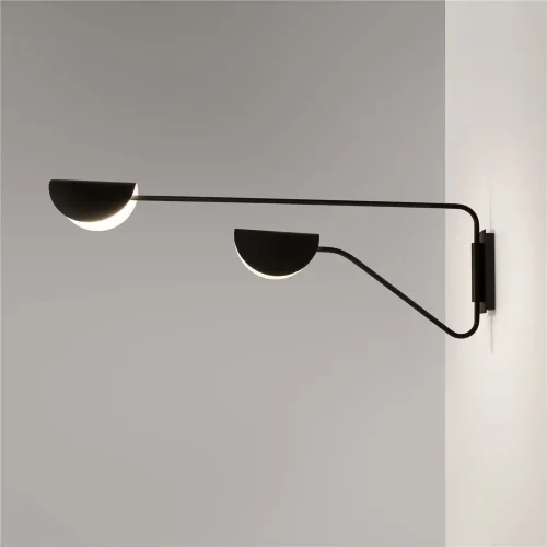 Настенный светильник (бра) Mollis G9х2 28Вт (Черный) - фото 10