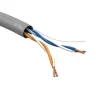 Кабель витая пара U/UTP кат.5E 2х2х24AWG solid CU PVC сер. (м) Эра Б0044428 - фото 3
