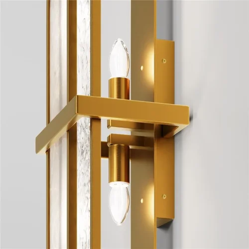 Настенный светильник (бра) Marmo E14х2 (Латунь) - фото 5