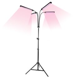 ULT-P32-60W-SPLE-TM-40 IP40 BLACK QUAD Светильник для растений светодиодный с таймером, на штативе, Спектр для фотосинтеза, TM Uniel