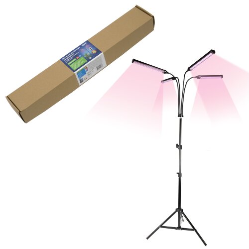 ULT-P32-60W-SPLE-TM-40 IP40 BLACK QUAD Светильник для растений светодиодный с таймером, на штативе, Спектр для фотосинтеза, TM Uniel - фото 8