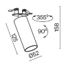 Встраиваемый светильник Фокус / FOCUS LED 12 Вт 4000 К 50° (Черный) C053CL-L12W4K-W-B - фото 2