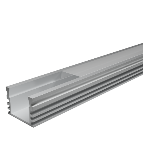 Профиль алюминиевый накладной WOLTA WAP-S-16/12/2000-A серый 12х16х2000 мм - фото 1.
